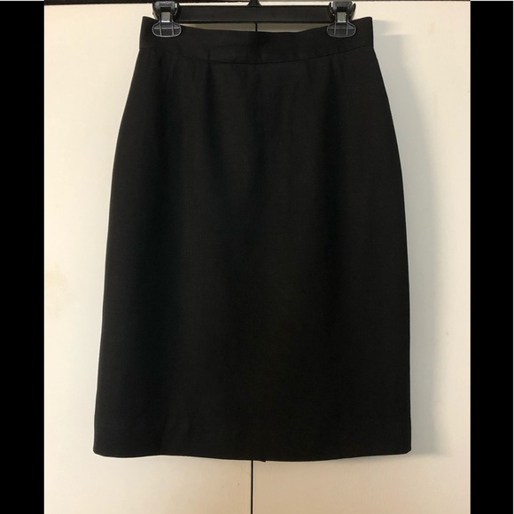 Vintage Barry Bricken Mark Shale Skirt 10 Linen Wool Pencil - Picture 7 of 11